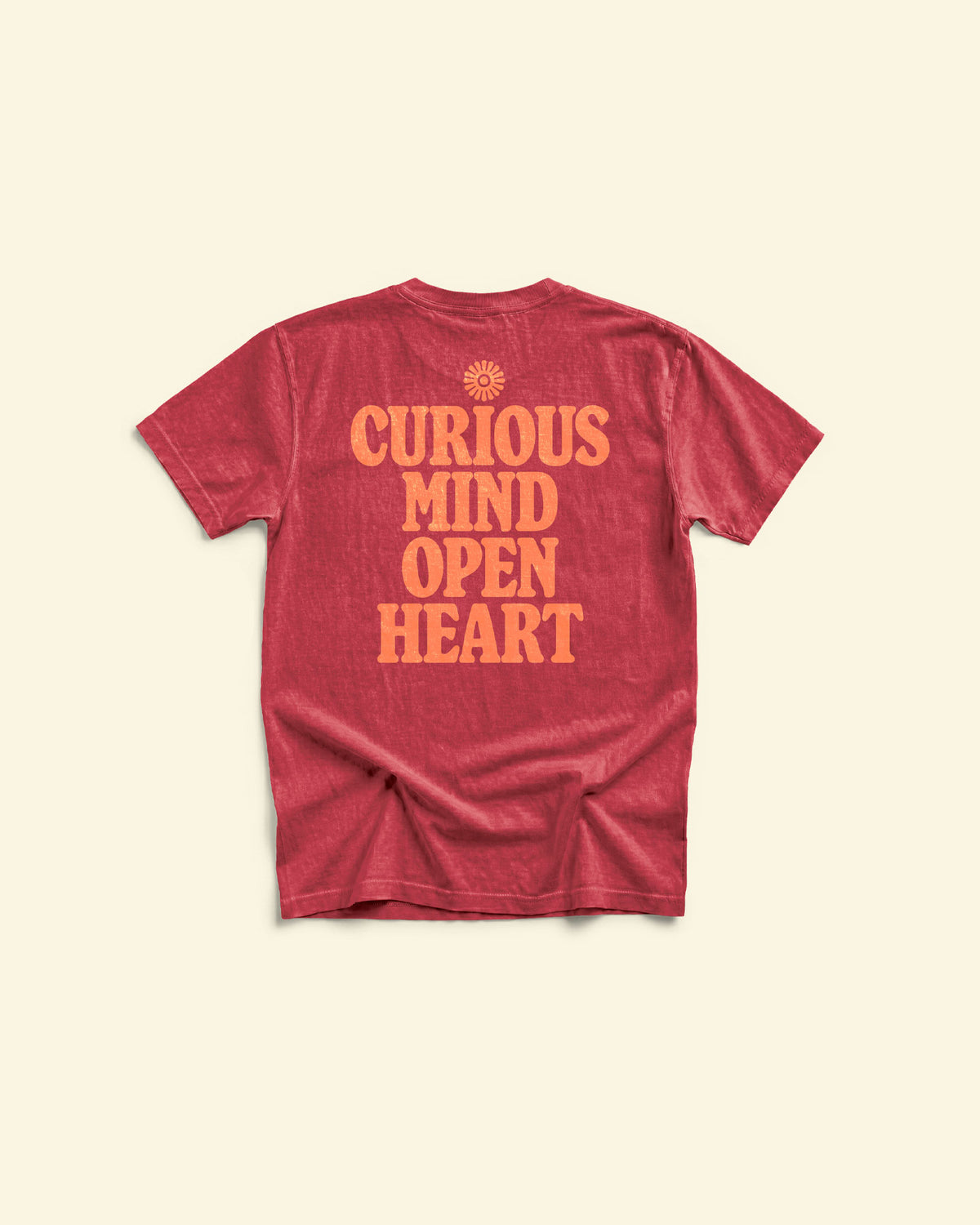 Curious Mind. Open Heart. Adult Short Sleeve T-Shirt